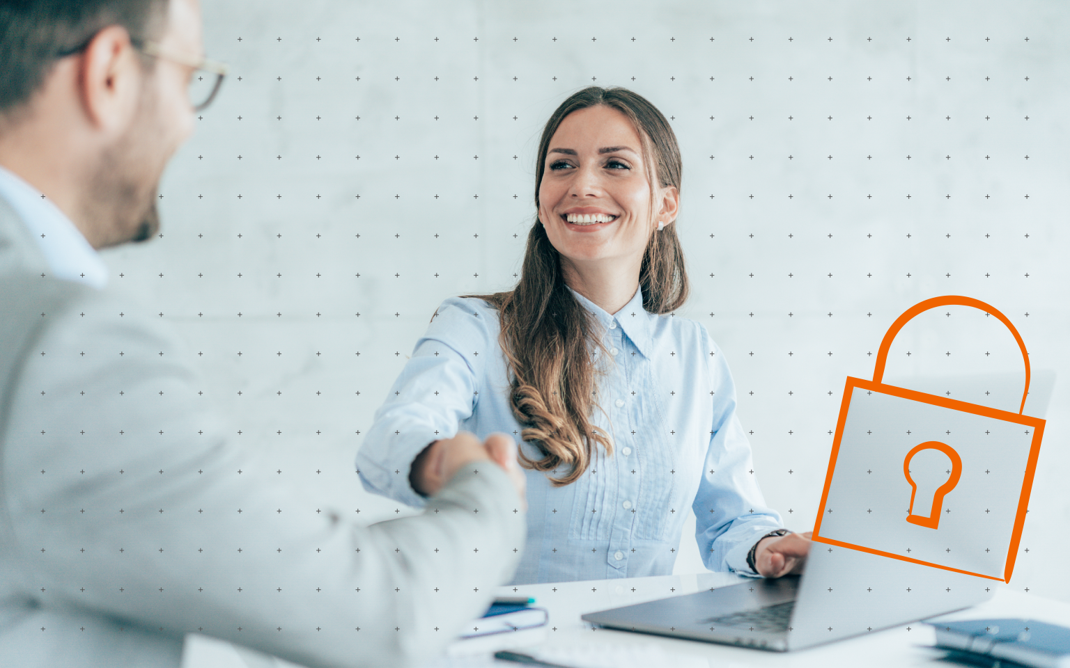 woman smiling