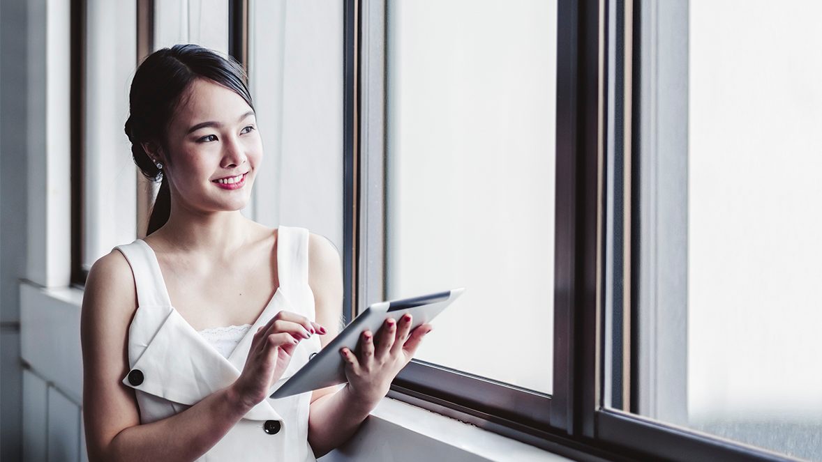 girl window tablet girl window tablet