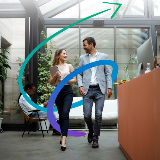 woman looking to papers